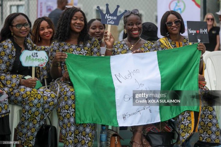 Look at my ladies 😍 #HarryandMeghanaija #HarryandMeghaninNigeria ❤️