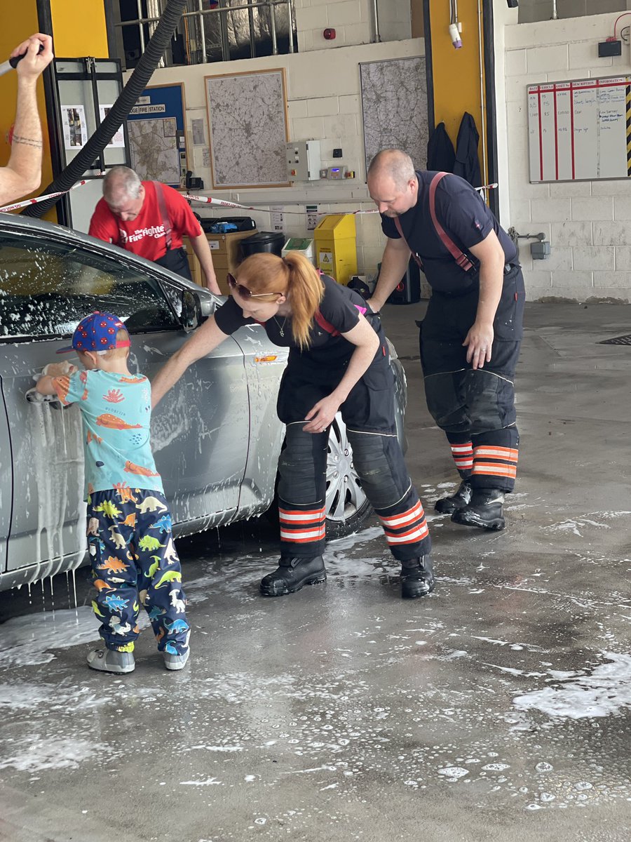 Let us take care of that weekend job of washing the car, come along to Cambridge Fire Station and support @firefighters999