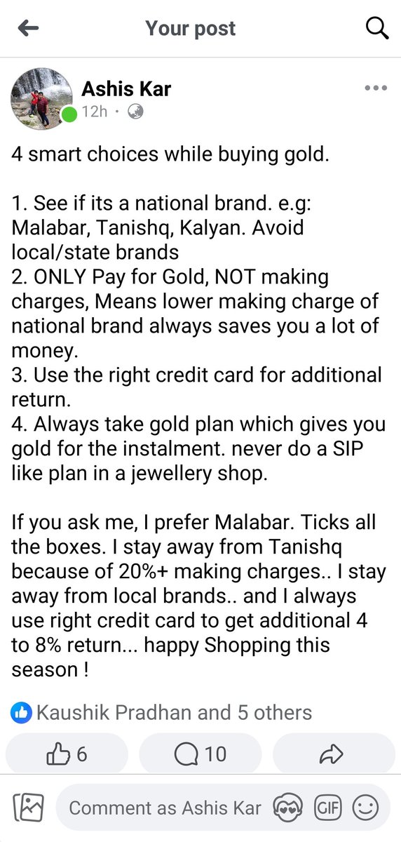 I got a cash return of 27% by investing in a gold plan.. Follow @CardMavenIn forum to discuss more on credit cards.. @iSatishAgarwal