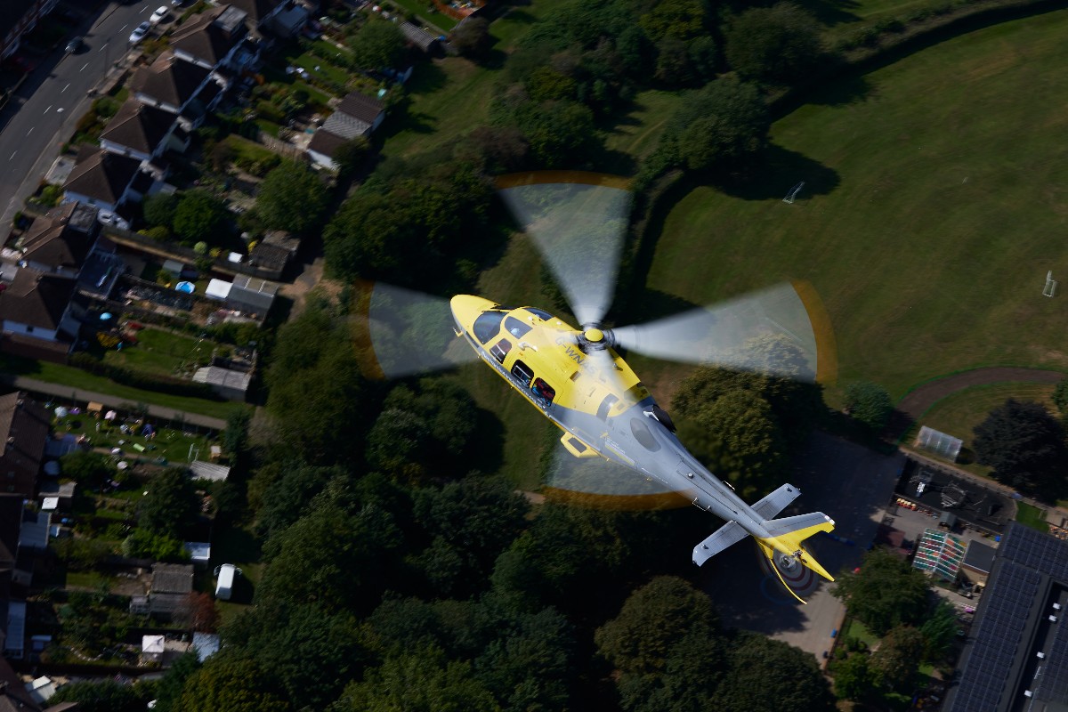 08.05.2024 #airambulance #coventry @Helimed53 were tasked to a RTC at 08:59 and were on scene at 09:10. Landing in a nearby field the crew treated the injured patient, conveying them to hospital by land.