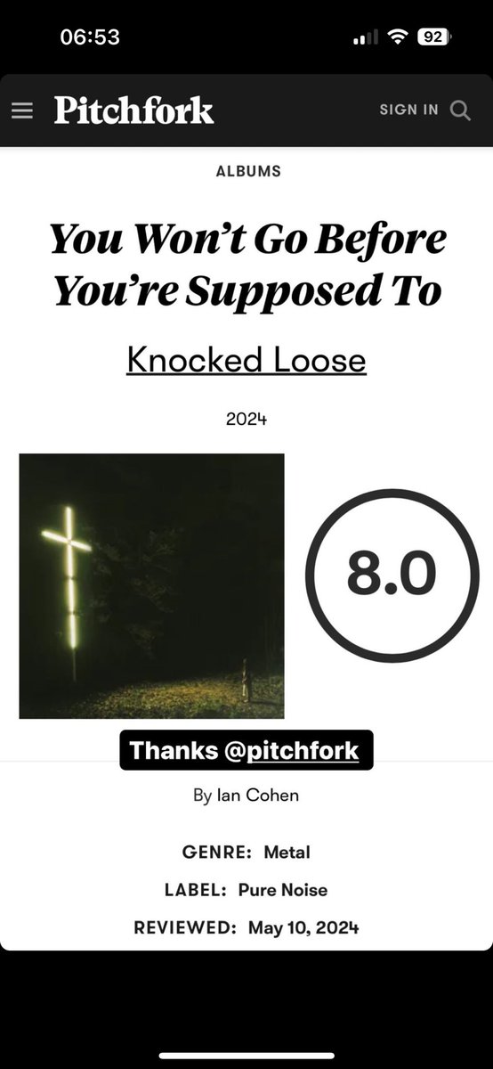 Pitchfork can suck a dick. Fuck you mean 8?!?!  
80% out of 100%. No fuckin way.
Stop bein weird & get a fuckin grip on reality. 

Ian’s just jealous.