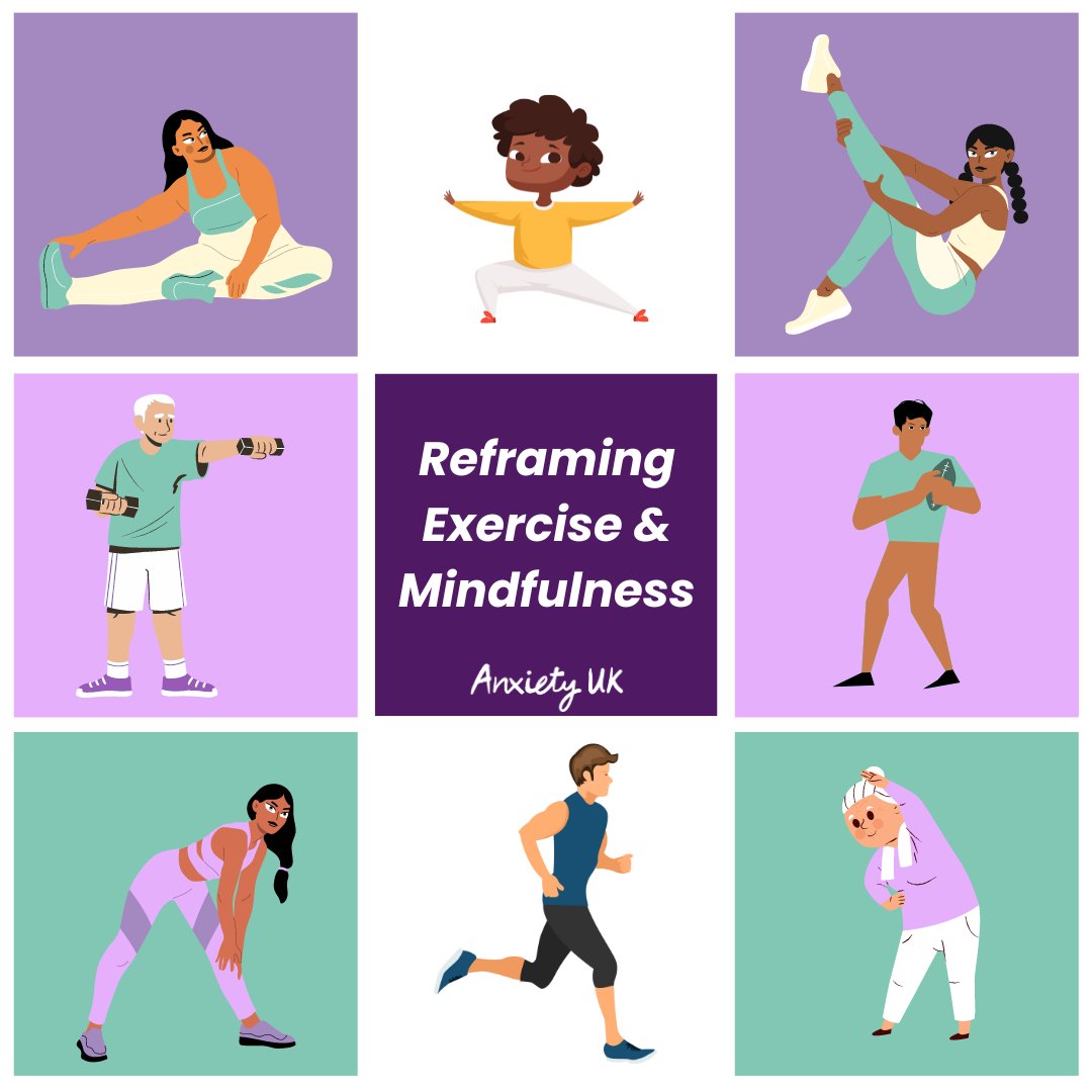Have you ever found yourself managing anxiety in an unhealthy way? Jemima (a psychotherapist) experienced this when she found herself managing anxiety with excessive exercise. Read about her perspective on reframing exercise & #mindfulness here: anxietyuk.org.uk/blog/reframing…
