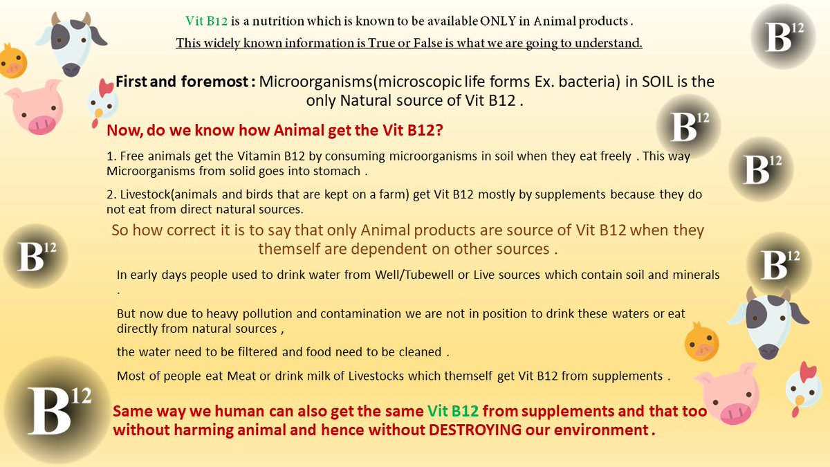 Misconceptions related to Vitamin B12 and the Truth . 
#vitb12 #vitaminb12 #globalwarming #MedTwitter