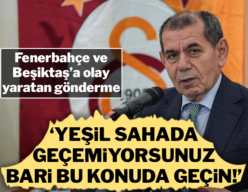 💥Galatasaray Kulübü Başkanı Dursun Özbek'ten, Fenerbahçe ve Beşiktaş'a gönderme: 💬'Bizimki kadar olmasa da onların da taraftarı fazla' 💬'Yeşil sahada geçemiyorsunuz bari bu konuda geçin' 💬'Türkiye'nin en büyük sivil toplum kuruluşusun. Neredesin?' 🔗sozcu.com.tr/dursun-ozbek-t…