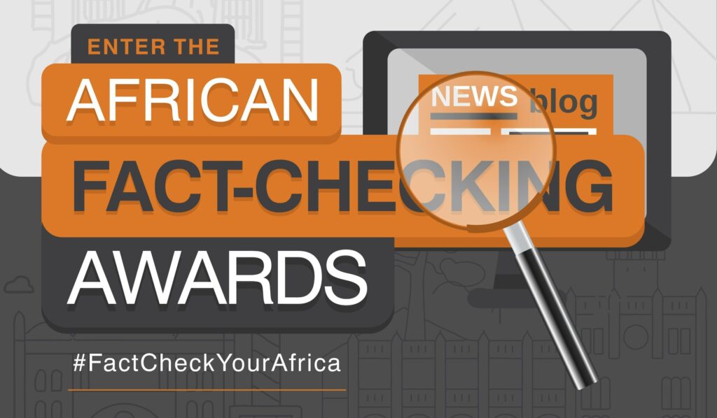 African Fact-Checking Awards 2024 ($3,000 prize) Entries for the 2024 awards are now open to journalists, journalism students, and professional fact-checkers – across the continent. Details: opd.to/3yfp4wT | Deadline: Jul 14