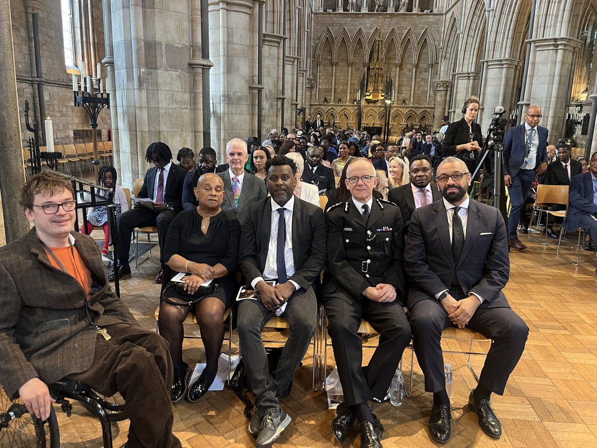 A huge thank you @JamesCleverly and Sir Mark Rowley @metpoliceuk for joining us today for the celebration of Richard Taylor OBE. And our great friends @DLawrenceOBE @sal2nd Here with @HopeCollective2 powerhouse @GeorgeFielding1 #LegacyOfHope