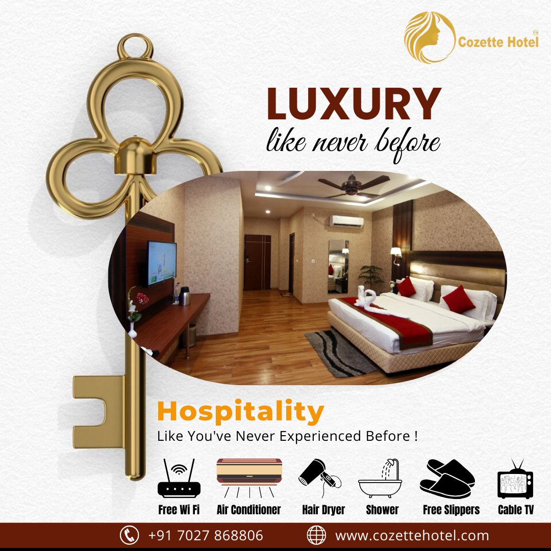 🛏️Experience ultimate luxury and comfort during your stay at #CozetteHotel

To know more, visit: 🌐 cozettehotel.com
.
.
.
#UnforgettableMoments #Rooms #LuxuryStay 
#TopFacilities
#BesthotelinSonipat #CozetteExperience
#CozetteHotelinSonipat #CozetteHotel