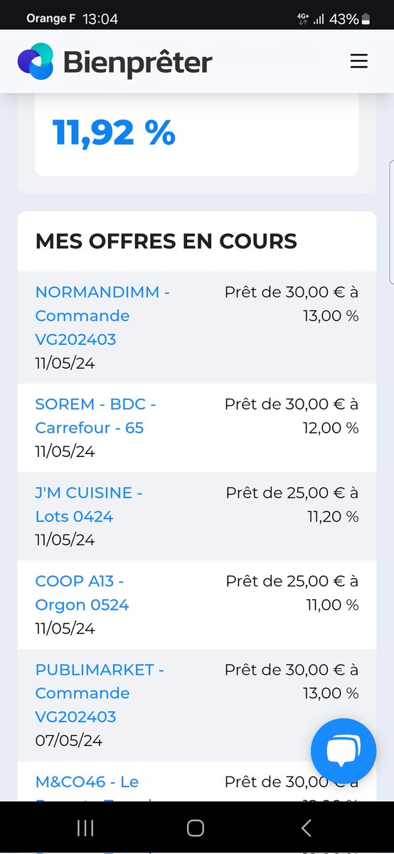 SchondorfS's tweet image. Reçu 4/4 @bienpreter 
#investing #argent #interets #prêts #investissement