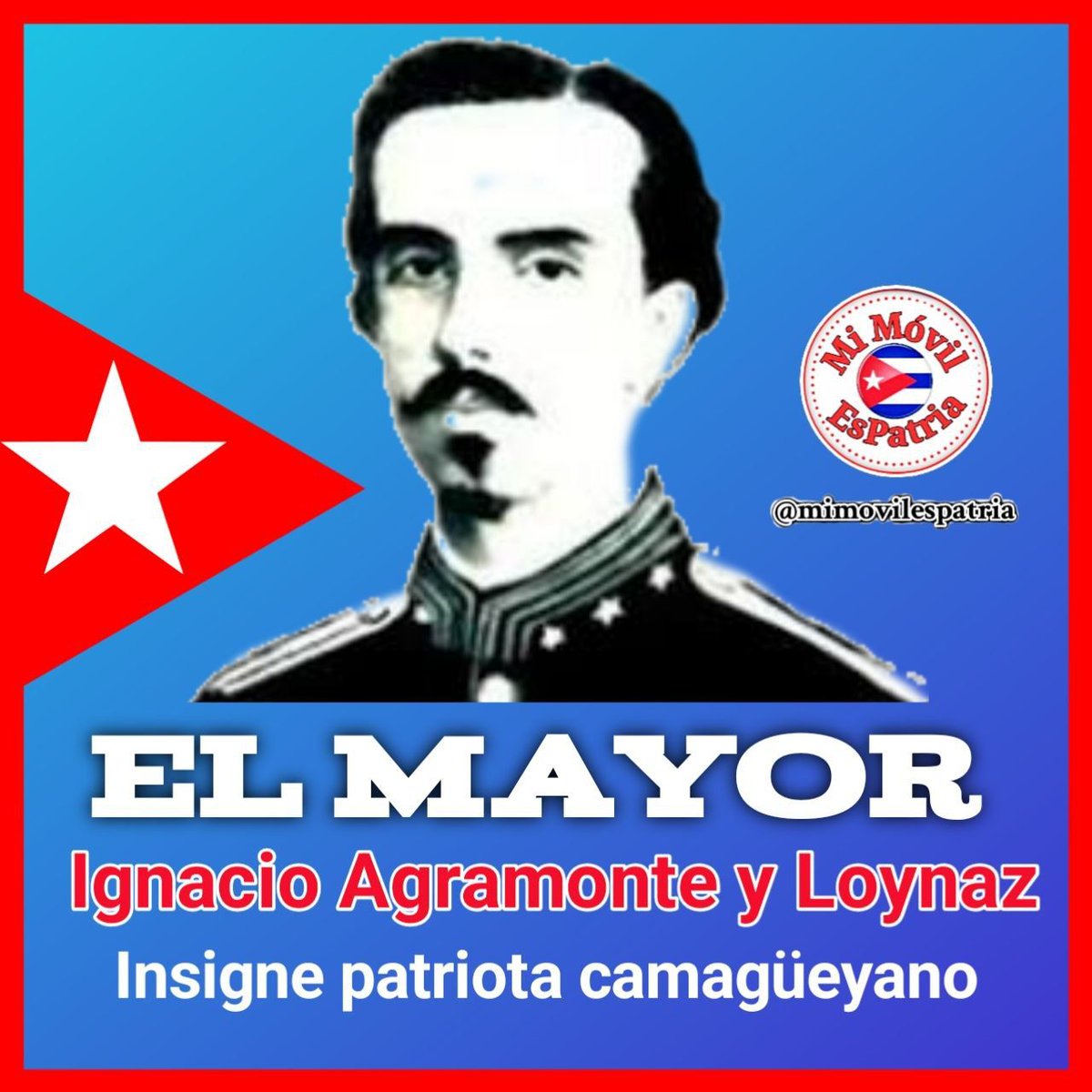 @mimovilespatria '#Cuba no tiene más camino que conquistar su redención arrancandosela a España por la fuerza de las armas' Agramonte su valentía es fuerza de lucha. #CubaViveEnSuHistoria #MiMóvilEsPatria