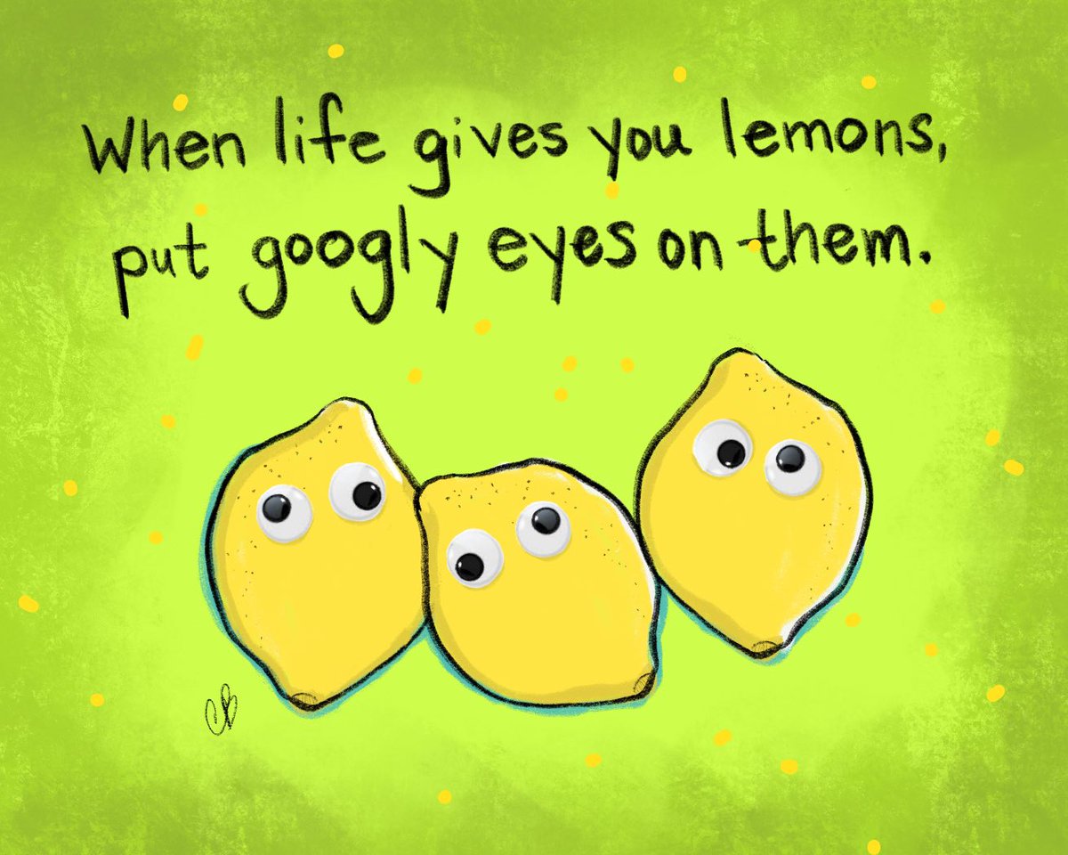 #ConnieB_art #SaturdayMorning #lemons #optimistic #artistsontwitter