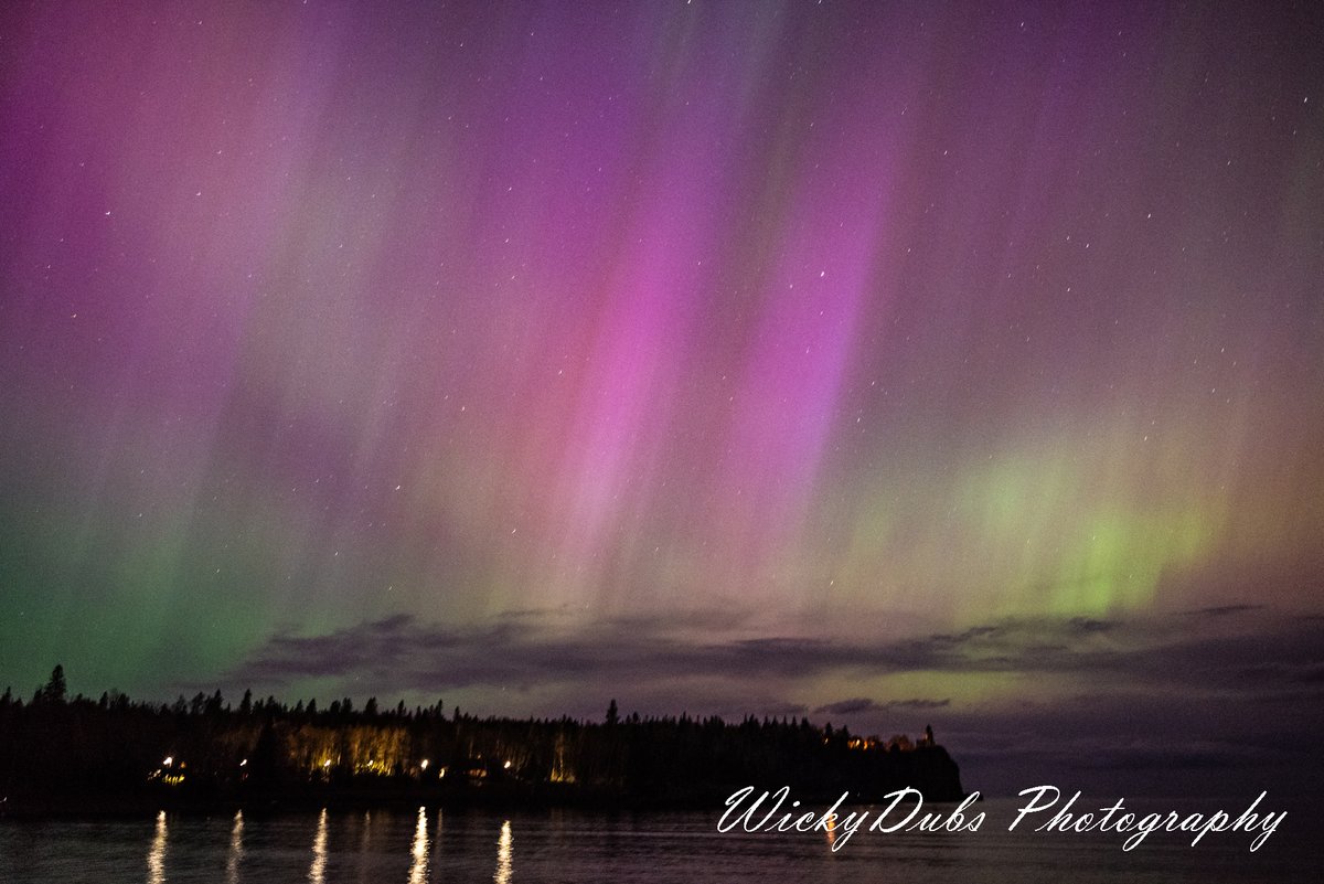 Good morning. Well last night was incredible and I never thought I would have a more incredible aurora set to share to you. 5/11/2024 at split rock lighthouse / Gooseberry Falls MN. 📸💫 The first one is my absolute favorite cause it looked like a phoenix.