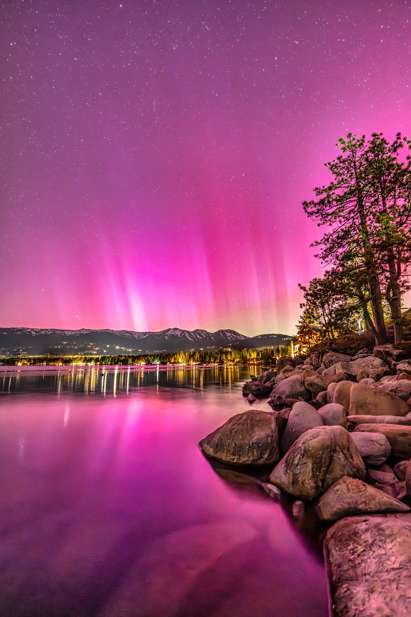 Aurora over Lake Tahoe ✨ Credit: Martin Gollery