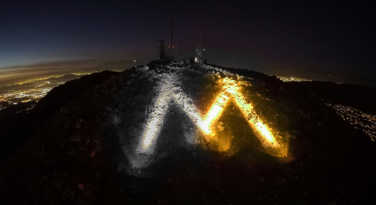 Tonight, the M on Box Springs Mountain will be lit white and yellow in honor of Brain Cancer Awareness Month.
.
.
.
#morenovalley #ilovemoval #mlighting #braincancerawareness #braincancerawarenessmonth