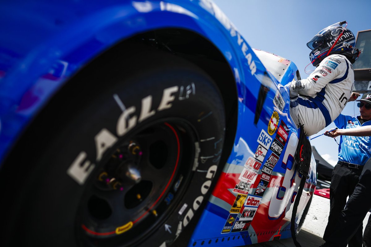 Earned a little more than a @TooToughToTame stripe last night. Qualified 8th and scored some stage points, but just got caught up in a wreck. Fast truck and clean pit stops. We’ll be in Victory Lane soon! @Team_FRM | @gocinfinity | @FordPerformance