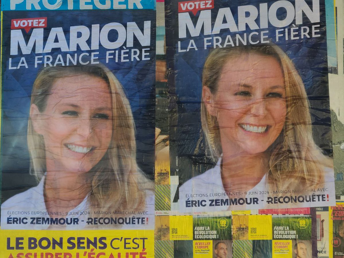 Sous un ciel bleu, le soleil de la victoire accompagne @MarionMarechal sur les murs et dans les boîtes aux lettres 📮 du Haut-Rhin !

Rien ne peut arrêter #LaFranceFiere 🇨🇵

#VotezMarion 
#Reconquête