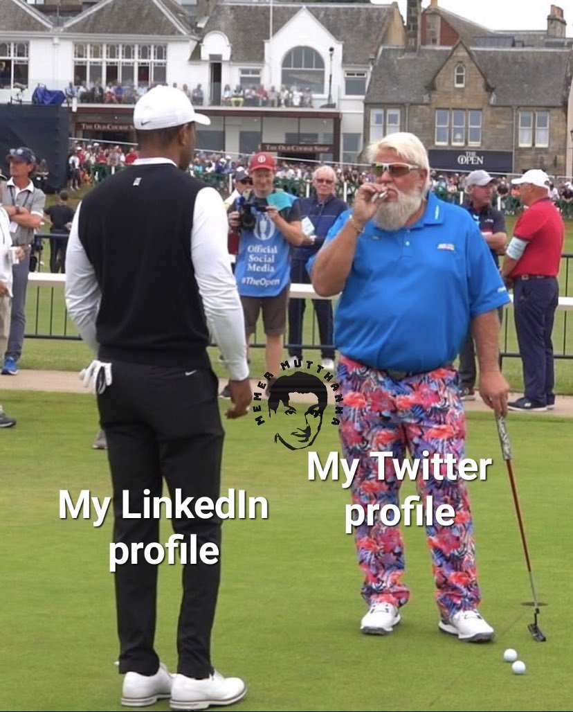 When my LinkedIn profile meets Twitter profile.