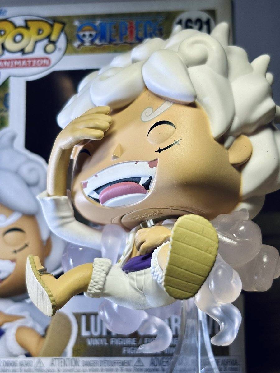 Here's another look at Luffy Gear 5 Laughing! Credit: @Penaken12 - #funko #funkopop #funkopopcollection #funkoaddict #funkopops #funkocollector #anime #manga #funkofamily #skittlerampage #onepiece #onepieceanime #luffy #strawhatpirates #monkeydluffy #gear5