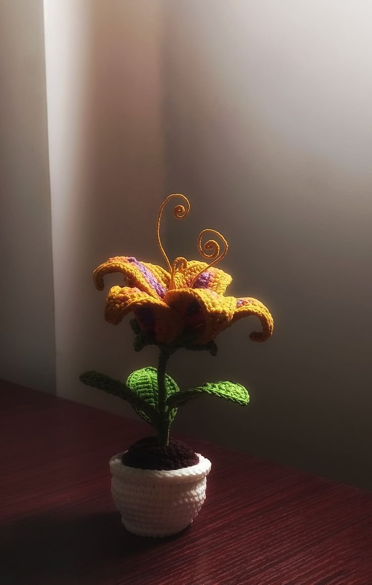 tangled sundrop flower crochet ✿