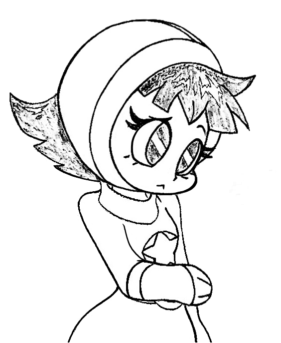 WordGirl seems to be hiding more than just her identity here in my next drawing. What's got her so shy? #WordGirl #PBSKids #YowLife