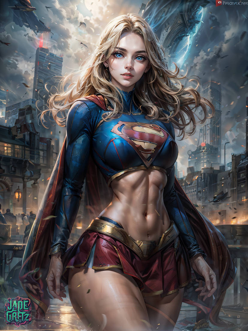 Supergirl's Valor: Majesty in Motion by JadeGretzAI deviantart.com/jadegretzai/ar…   #supergirl #karazorel #superman #superhero #comics #comicart #ai #aiart #digitalart #jadegretz #fantasyart #fanart #beautifulgirl #aiartwork #aiartcommunity