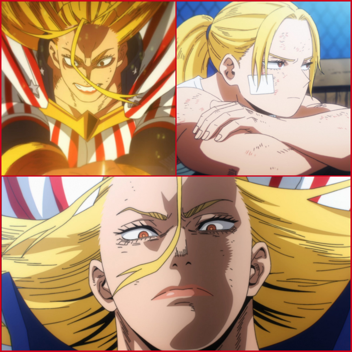 Let's take a moment to appreciate the top US Pro Hero, Star and Stripe!

Anime: My Hero Academia