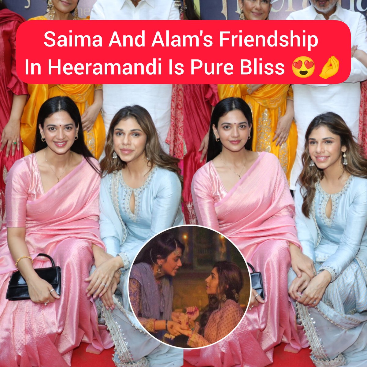 Their sacrifice for each other in friendship made us cry 😍🥺 

#SharminSegal #ShrutiSharma #Heeramandi #GlamourAlert