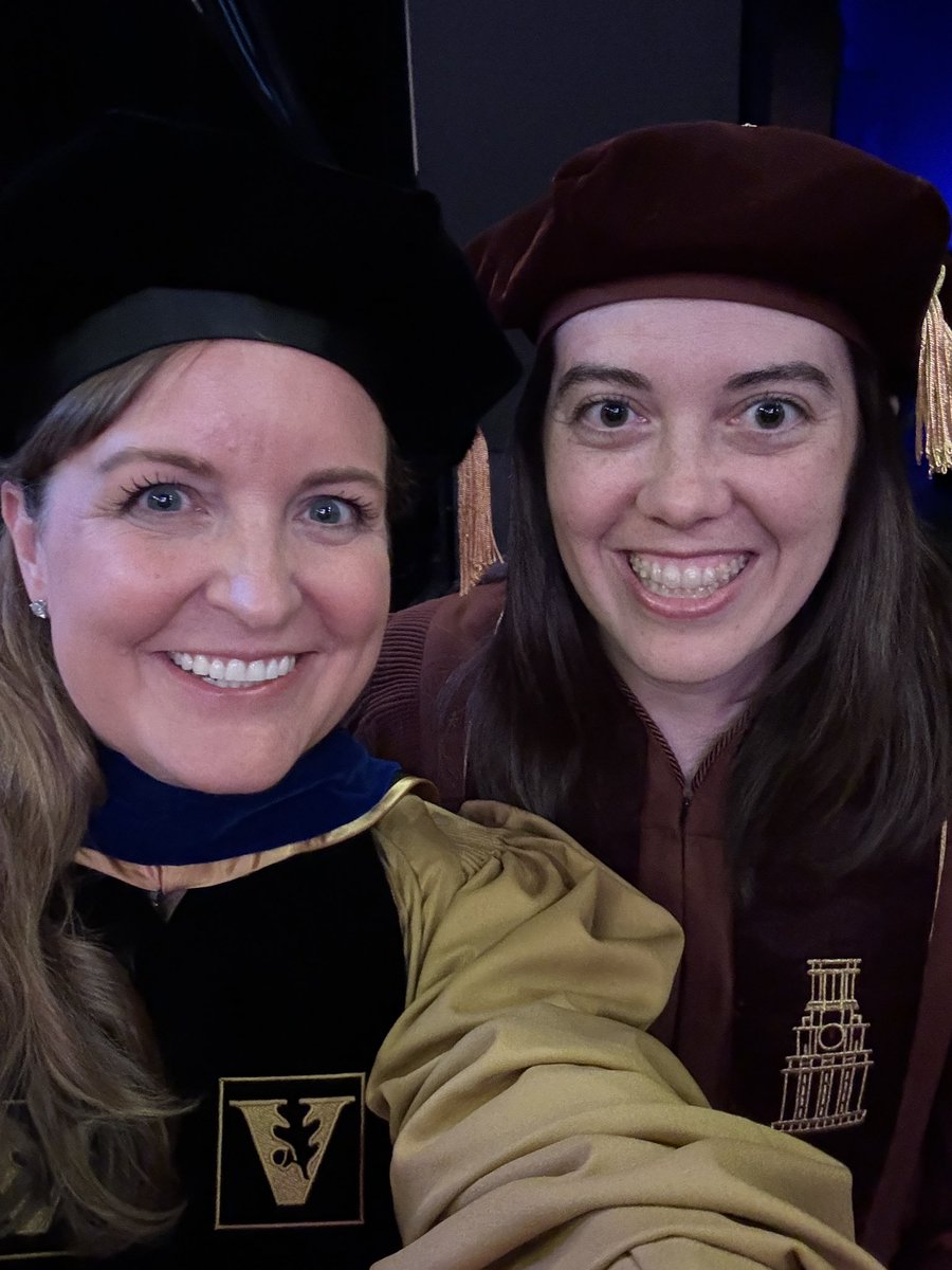 Happy graduation day to @zhinashen and @ArsenaultTessa! It's such an honor to hood these two amazing individuals! @utexascoe @MCPER_EDU