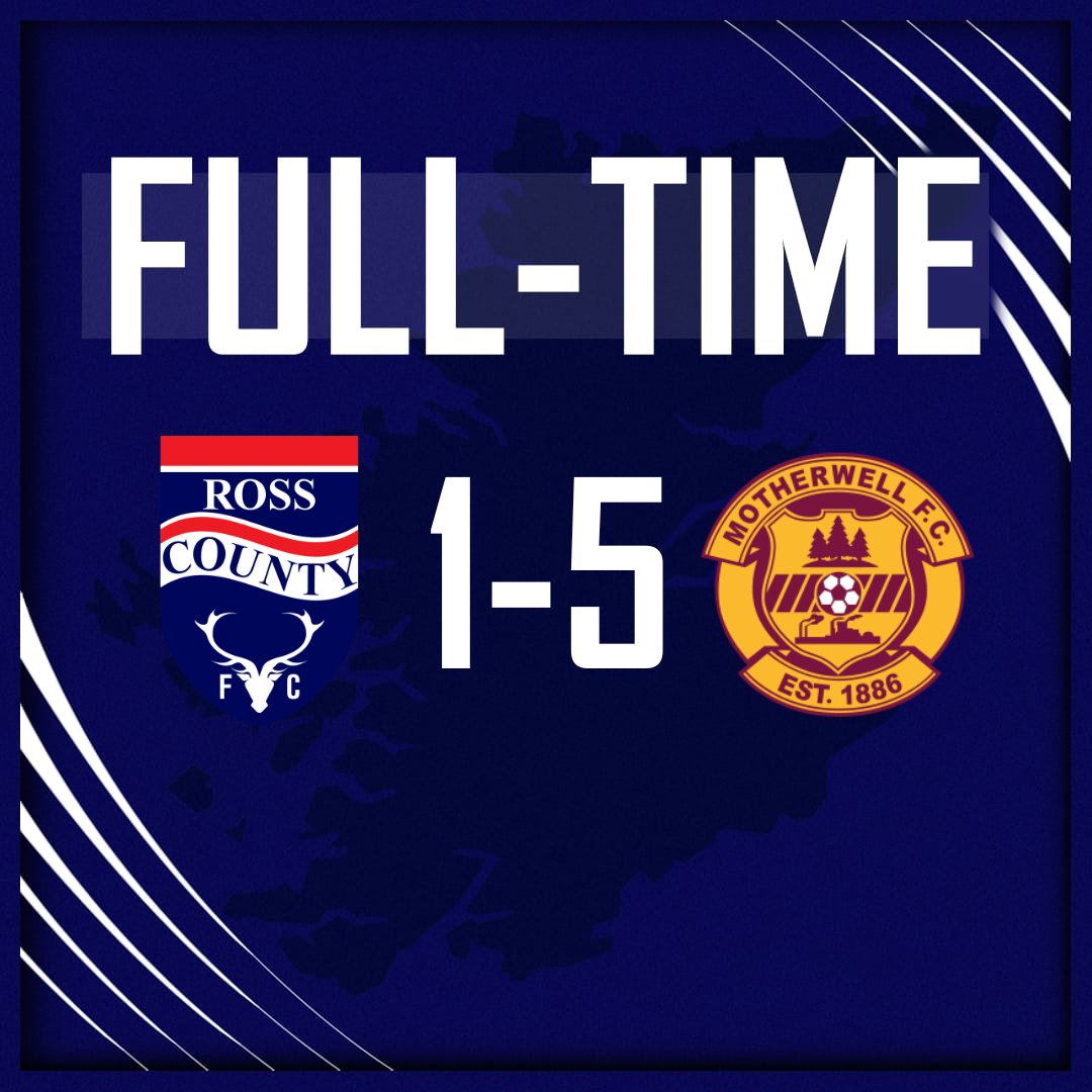 Full-time at the Global Energy Stadium: Ross County 1-5 Motherwell