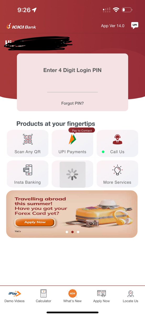 rakesh_1405's tweet image. #icici #imobile what happend to icici imobile app.
Unable to login from past 2 hours. Blocking the emergency transactions. Is #icici safe?
@ICICIBank_Care @ICICIBank