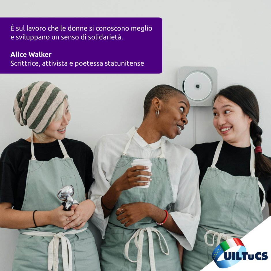 uiltucs's tweet photo. #UiltucsQuote del #13maggio con la #citazione di Alice Walker su #donne e #lavoro https://t.co/D3zL4nS9qm