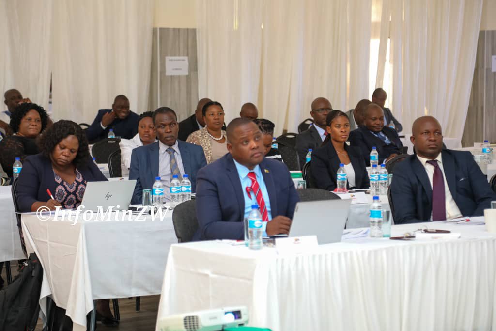 The Speaker of Parliament Hon J.F.N. Mudenda interacted with Hon members of Parliament, Ministers and Government Officials at the on-going Joint Portifolio Committees on ICT Postal and courier services and media and Broadcasting Services Induction workshop.