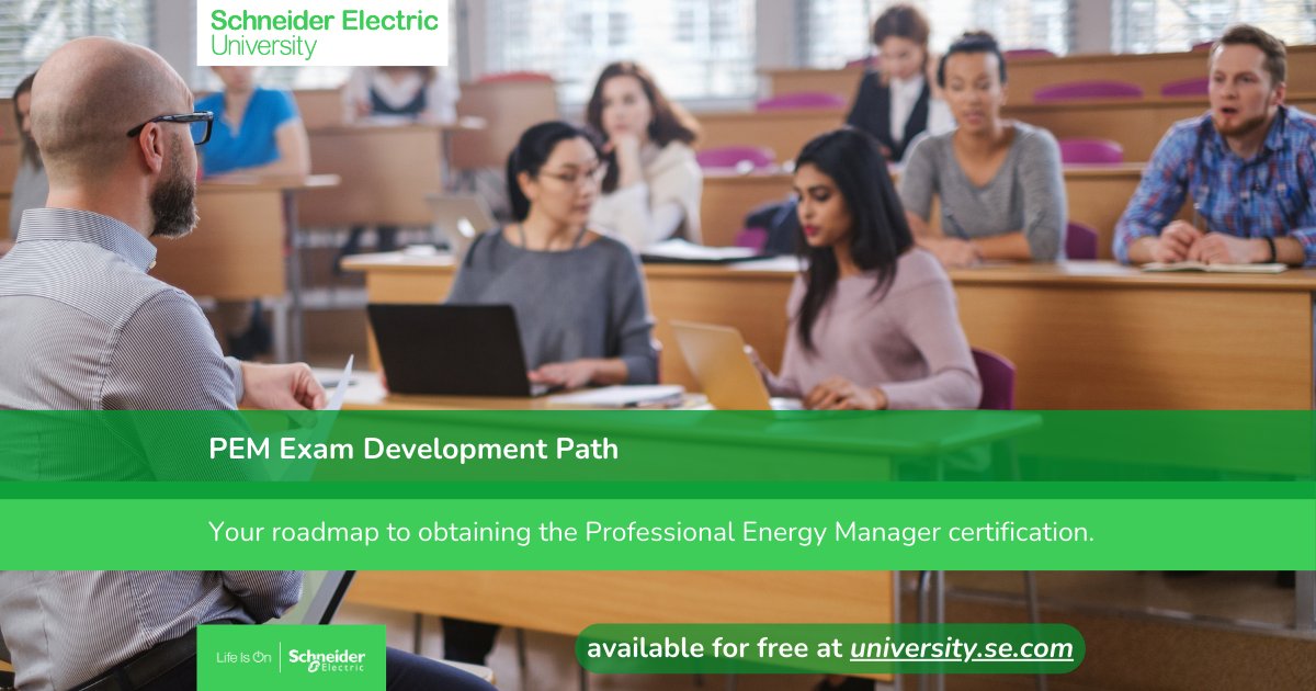 🌟 Attention all aspiring energy professionals! Accelerate your career with our PEM Exam Development Path, designed to guide you toward achieving the Professional Energy Manager certification. 

Join Schneider Electric University now at spr.ly/6018jFGNq