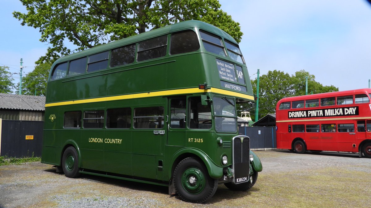 KXW 234 AEC Regent 3 seen at the East Anglian Transport Museum and at Lowestoft Railway Station today. @greaterangliarailway #Bus @EATransportMus #Lowestoft @wherrylines