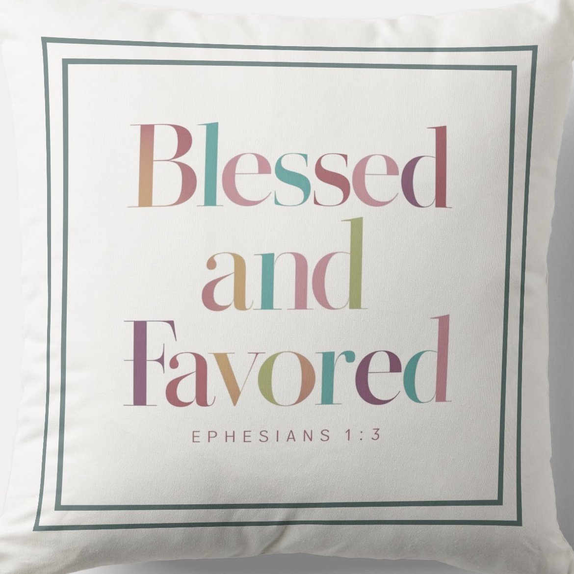 Blessed And Favored #Cushion zazzle.com/blessed_and_fa… Bible Message Throw #Pillow #Blessing #JesusChrist #JesusSaves #Jesus #christian #spiritual #Homedecoration #uniquegift #giftideas #MothersDayGifts #giftformom #giftidea #HolySpirit #pillows #giftshop #giftsforher #giftsformom