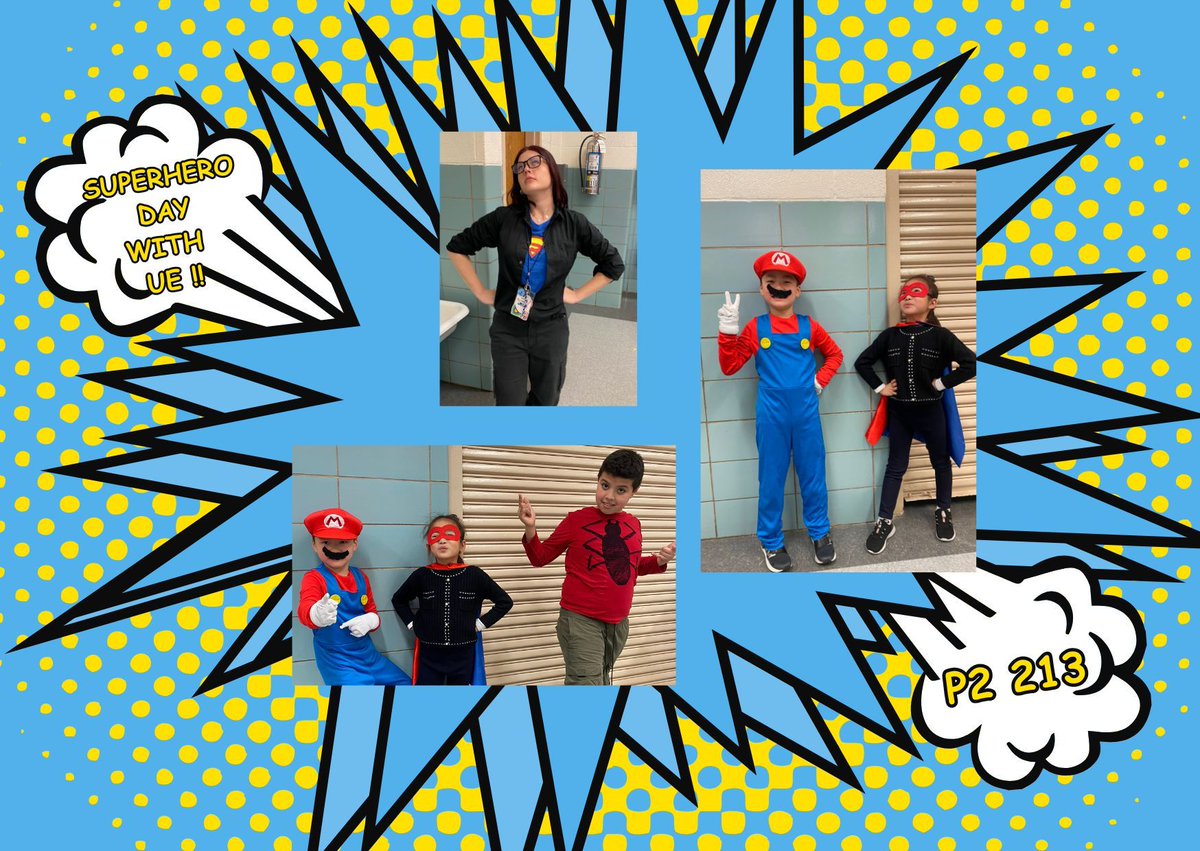Spirit Week with UE Queens!🦸 🦸‍♀️ Who is your favorite SUPERHERO?! #TheU #Afterschool #UltimateEnrichment #Queens #Bronx #NYCSchools #NYC #NYCKIDS #Parents #NYCParents