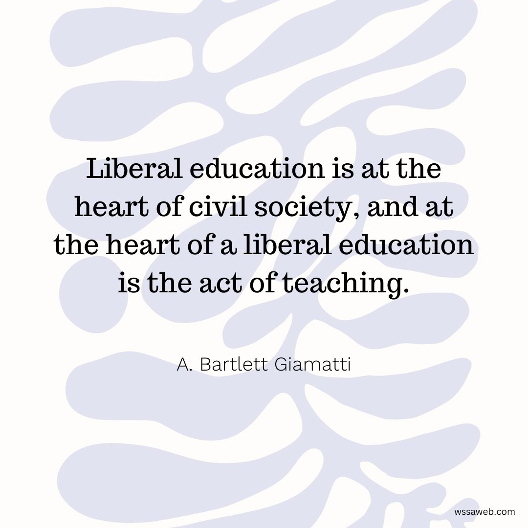 WSSA_82023's tweet image. Liberal education is the foundation of a healthy society. Unlock your potential and explore the art of teaching. #LiberalEducation #TheArtofTeaching wssaweb.com