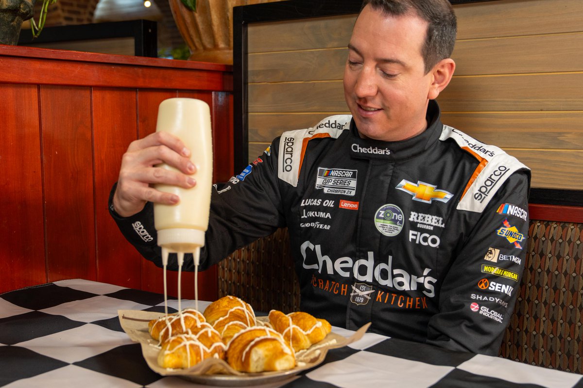 Skip the Darlington Stripe. We'll take the Honey Butter ones instead. @KyleBusch | @RCRracing | @TooToughToTame