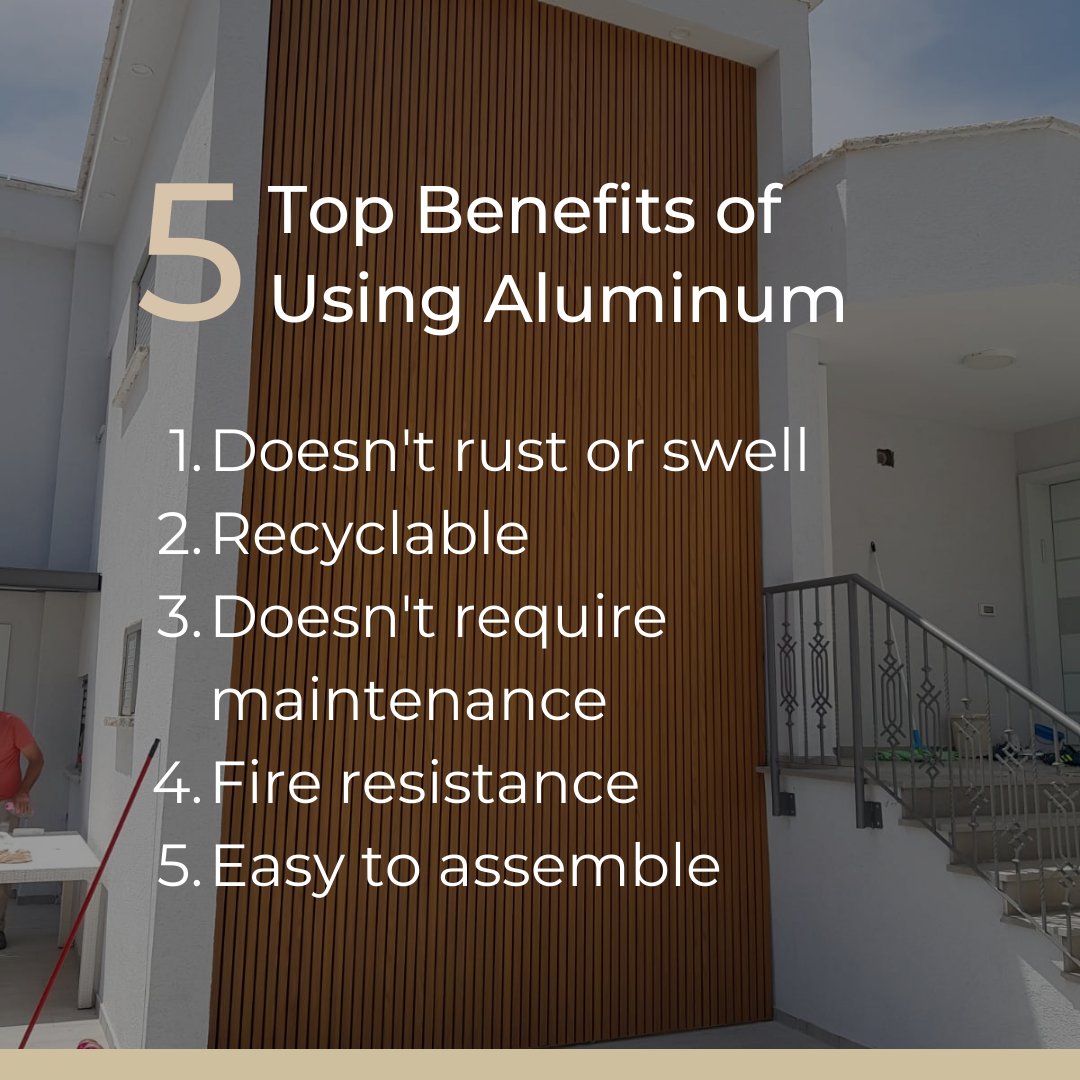 Aluminum can be trusted for its superior look, strength, and durability!

#homedesign #powdercoating #cladding #wallpanels #wallcovers #aluminumprofiles #homedécor #aluminumcladding #gtoaluminum