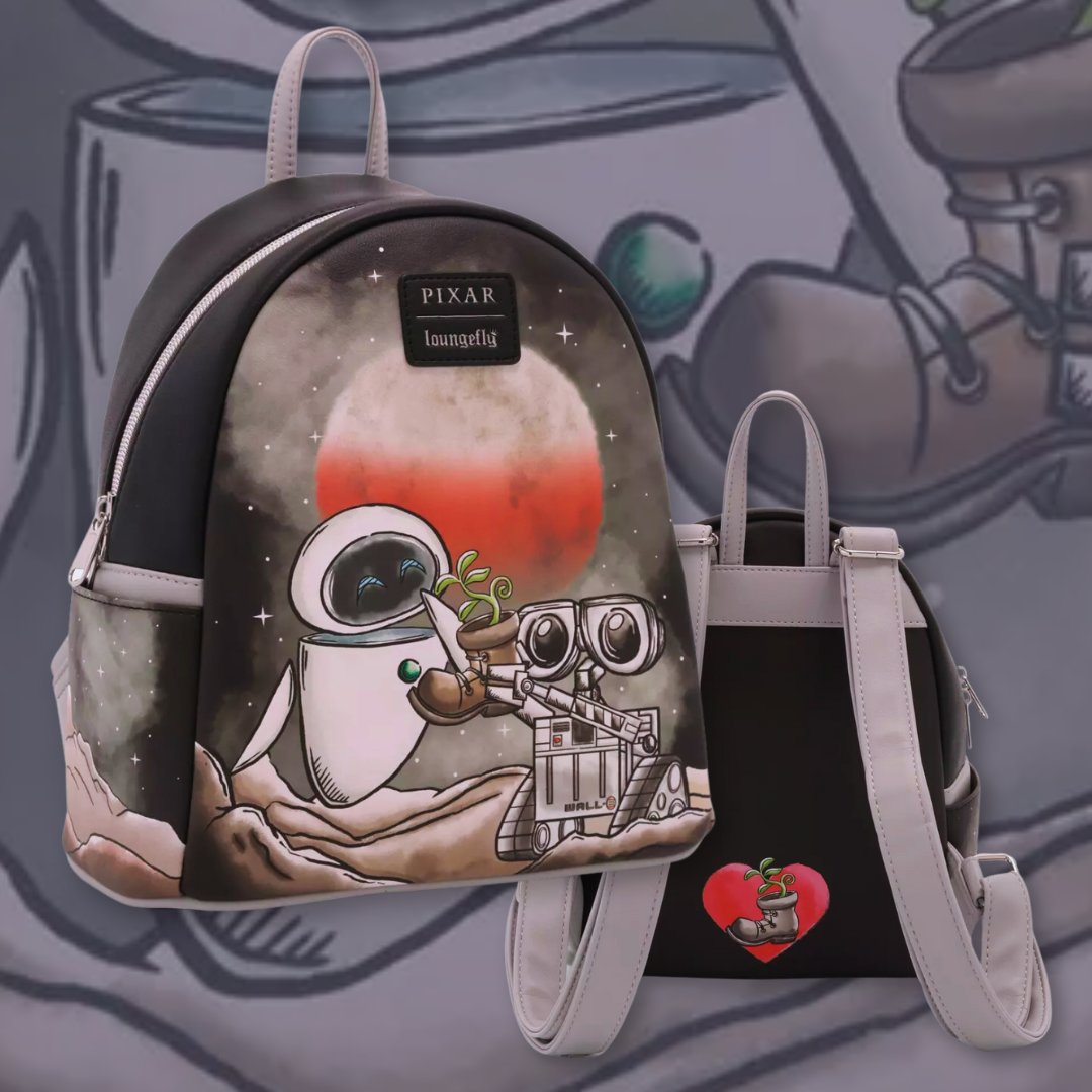 New! Available Now: Loungefly Disney Pixar WALL-E EVE & WALL-E Plant Mini Backpack
 Exclusive

💎 Only available at Hot Topic

Backpack ➞ lfyn.ws/gk5i

Wallet -  lfyn.ws/3q0k