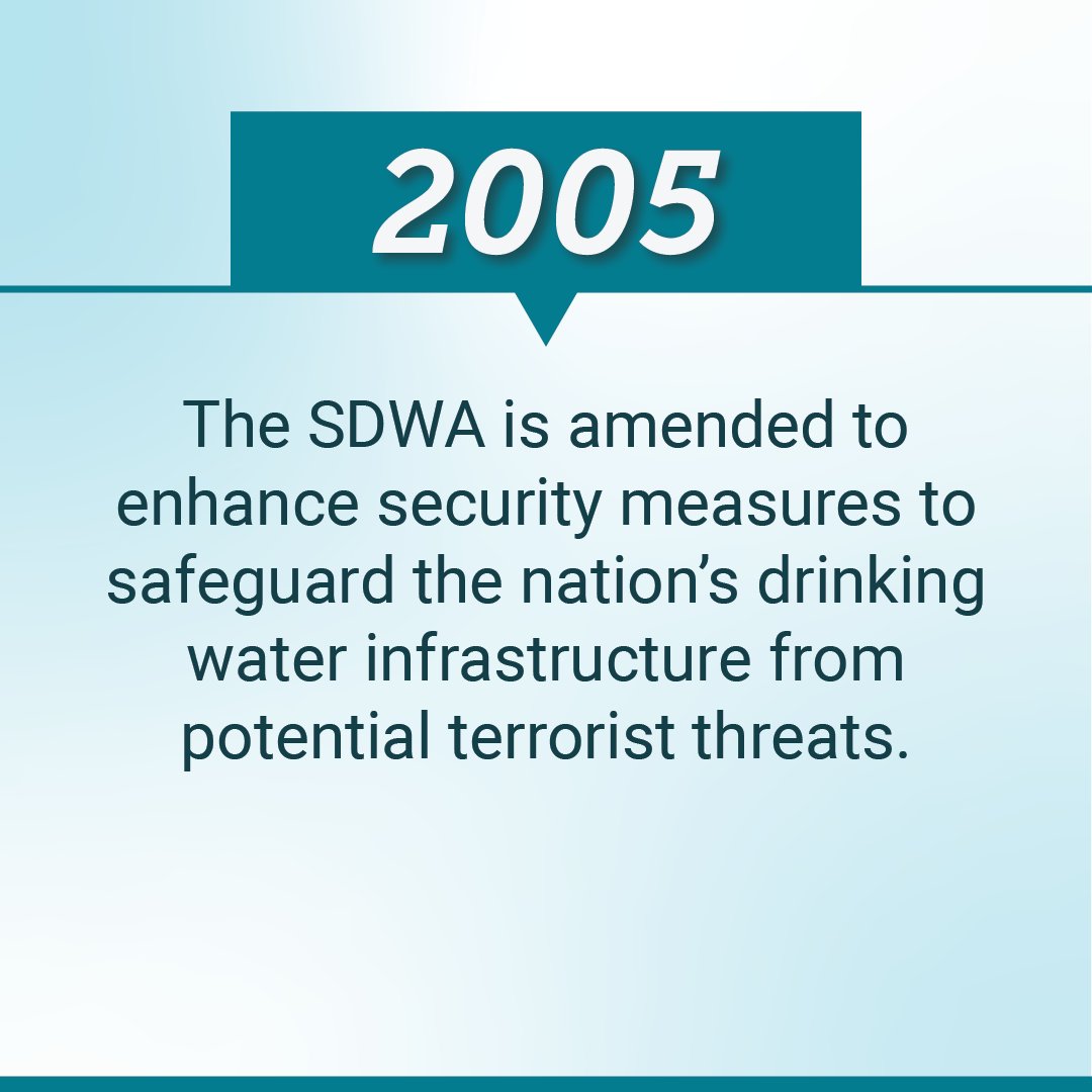 CANVAWWA's tweet image. And to conclude Drinking Water Week we are celebrating 50 years of The Safe Drinking Water Act!

#CANVAWWA #AWWA #SDWA