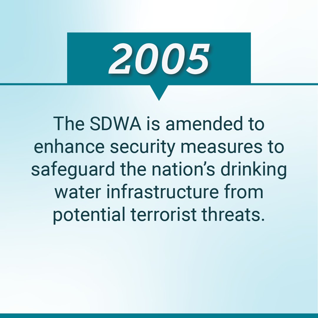 And to conclude Drinking Water Week we are celebrating 50 years of The Safe Drinking Water Act! #CANVAWWA #AWWA #SDWA