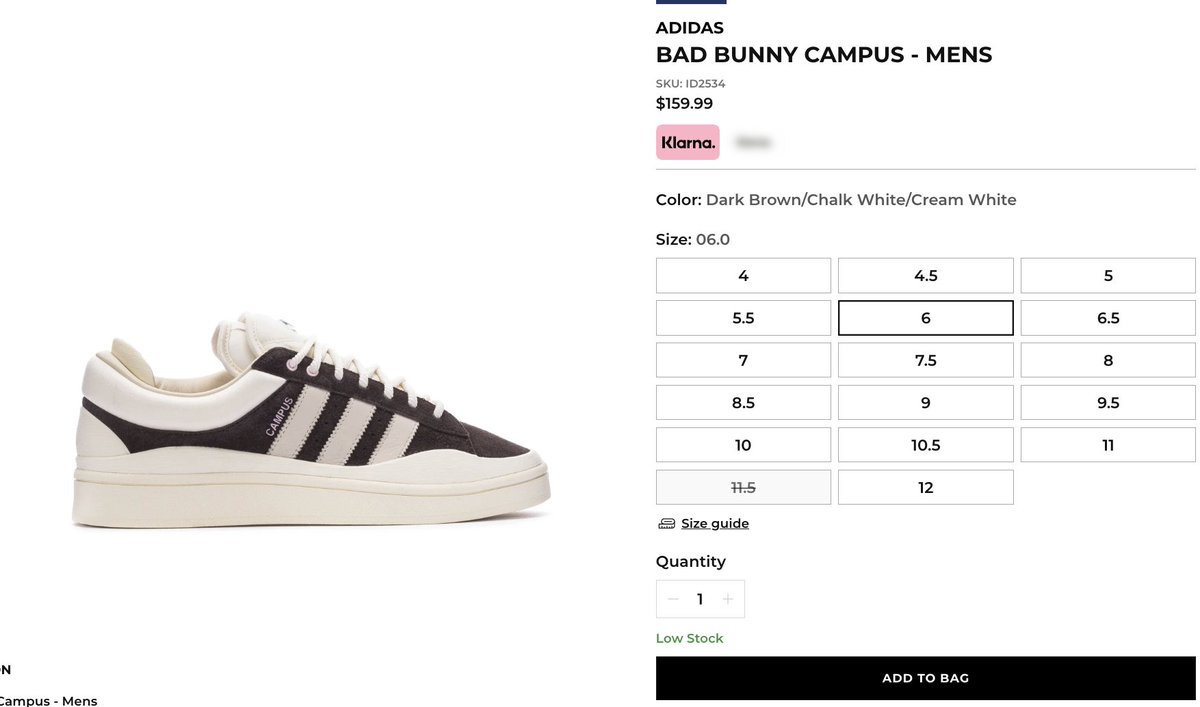 AD: Bad Bunny x adidas Last Campus 'Dark Brown/Cream White' on WSS Shop -> sovrn.co/126bzz1