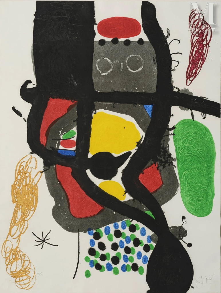 LOT HIGHLIGHT': ‘Le Caissier’ by Joan MIRO to be auctioned by Millon on 17 May 2024 artprice.com/artist/19928/j…