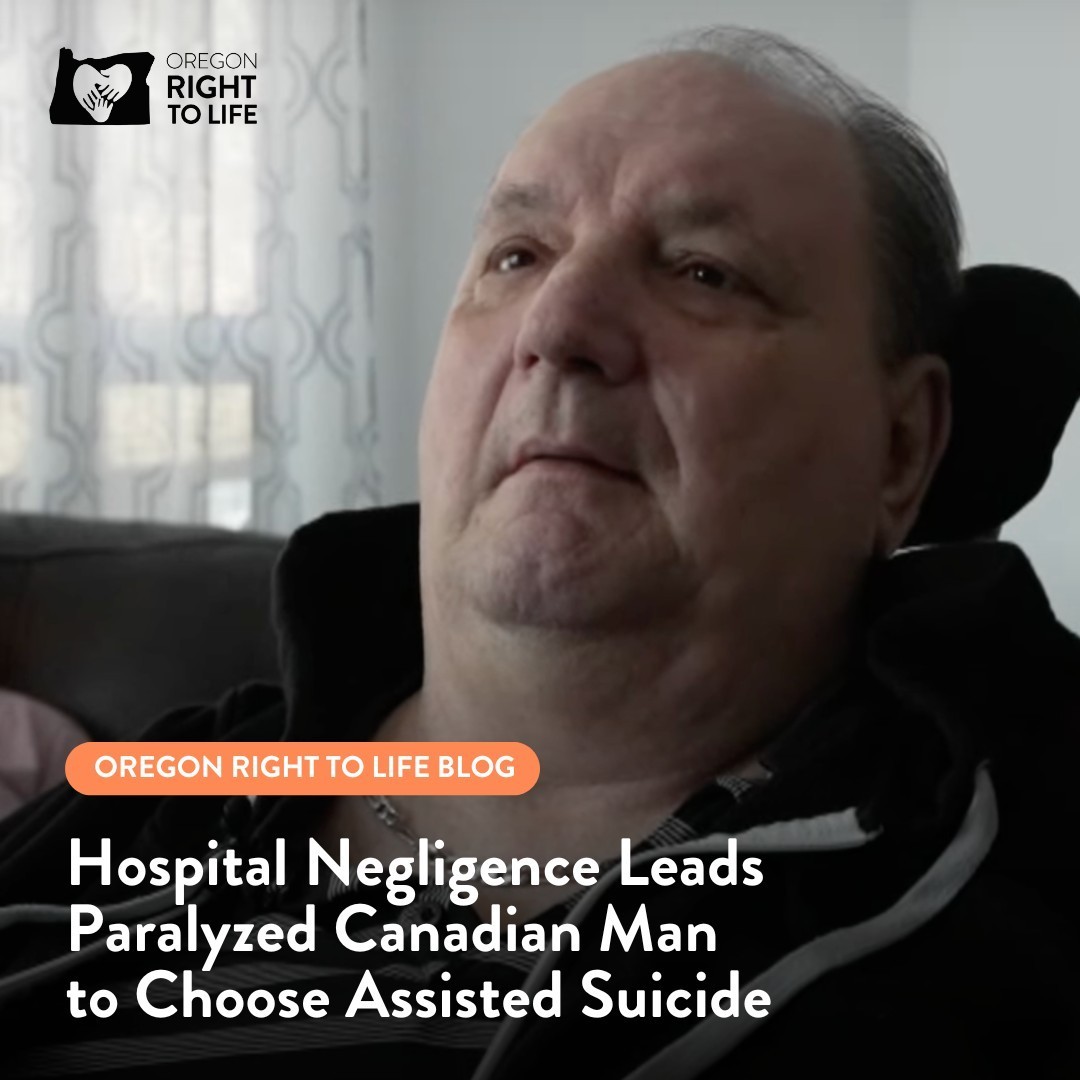 A quadriplegic former truck driver chose physician-assisted suicide in March after experiencing serious neglect at the hands of ... Click the link to read more! 

ow.ly/O5KT50RCbsY

#prolife #assistedsuicide