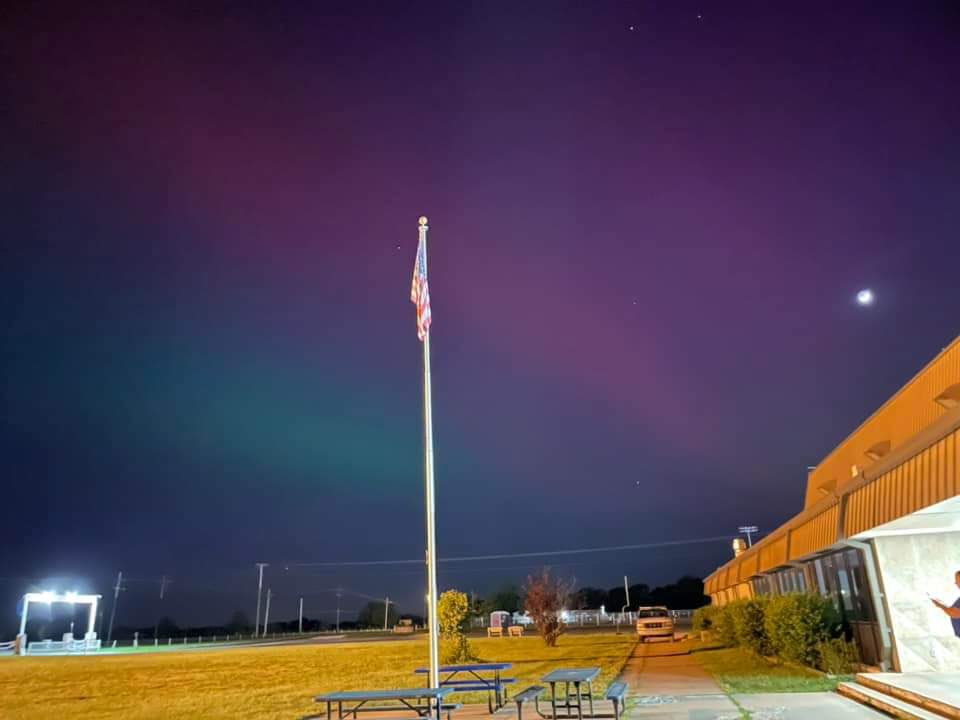 Northern Lights over East Newton last night!  So beautiful!