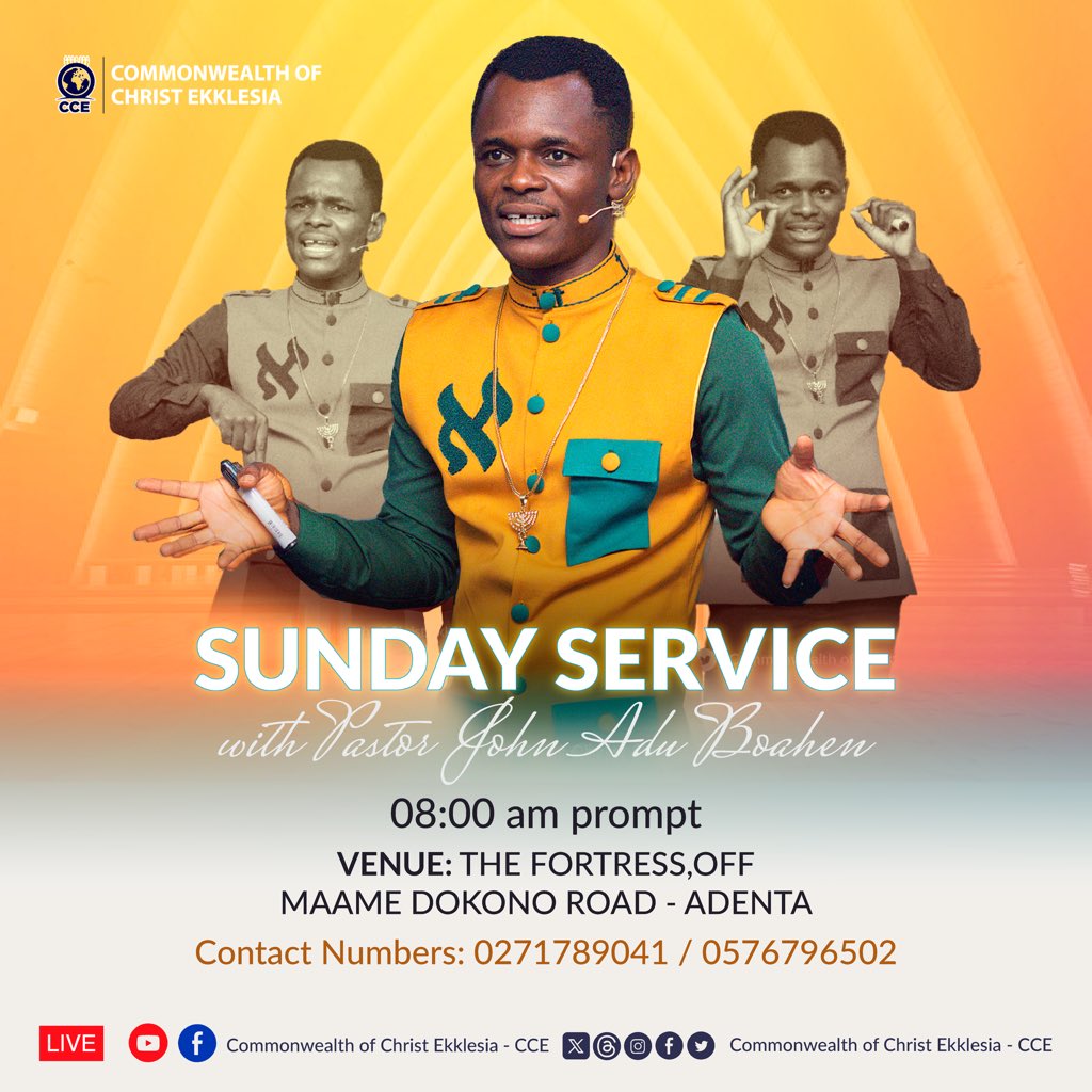It’s yet another glorious day to experience the good God of #CCE Join us in service tomorrow! Shalom 🤗 #GloriousSundayService #CCExperience #May2024 #CosmicGraceTo #BranchOutAndBeFruitful