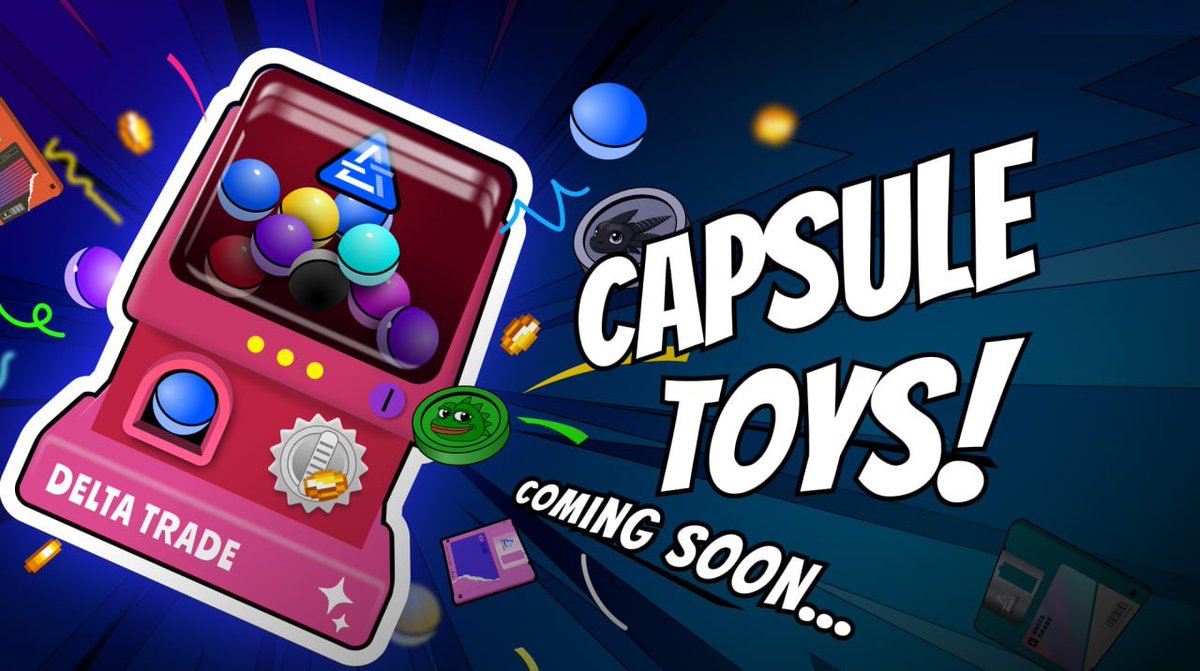 Delta Trade Capsule Toys! 🕹️ Get yourself ready Tradoors! The Capsule Toys reward is coming✊ Bind your wallet and you will be able to receive any token that has been added to the prize pool.💰 More surprise is right in the corner Trade here deltatrade.ai/bots/NEAR_USDC