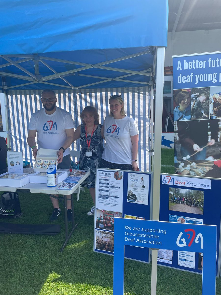 A fantastic day with @midcountiescoop as part of #DeafAwarenessWeek on the main stage of the Fairer Living Festival. Great to meet @Tanni_GT 😁