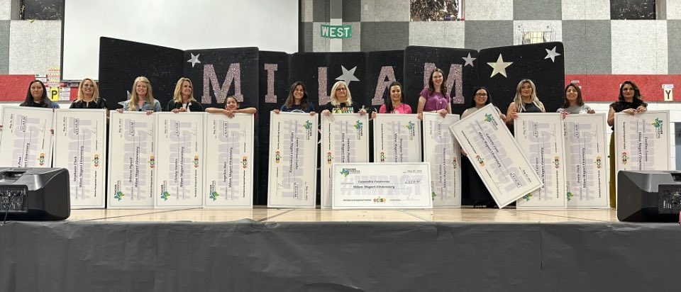 Congrats to our TIA Recipients!! 15 Milam Teachers were presented with their Big Checks during our Magnet Show Off yesterday!! We are so thankful for their efforts!! These outstanding educators are a big part of what makes Milam an exceptional place to learn and grow!! #WayToGo