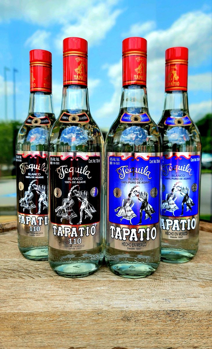 <a href="/TequilaTapatio/">Tequila Tapatío</a> 110 blanco &amp; blanco are both back in stock! These are great certified additive free tequilas! #tequila #agave #blanco #additivefree